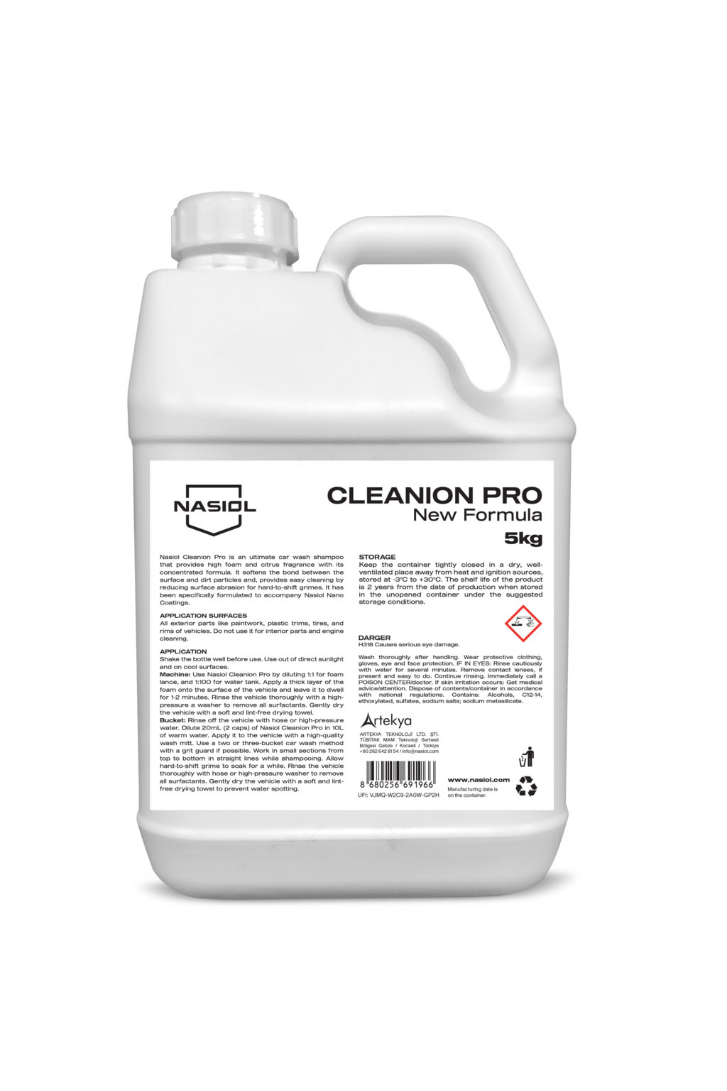 Nasiol CLEANION PRO-L professional car shampoo, 5kg